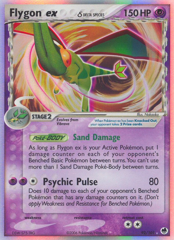 Flygon ex (92/101) (Delta Species) [EX: Dragon Frontiers] | Silver Goblin