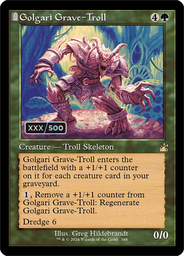 Golgari Grave-Troll (Retro) (Serialized) [Ravnica Remastered] | Silver Goblin