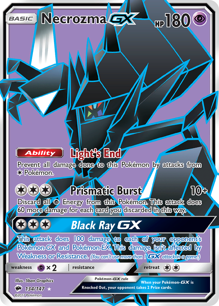 Necrozma GX (134/147) [Sun & Moon: Burning Shadows] | Silver Goblin