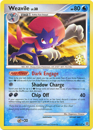 Weavile (40/132) [Countdown Calendar Promos] | Silver Goblin