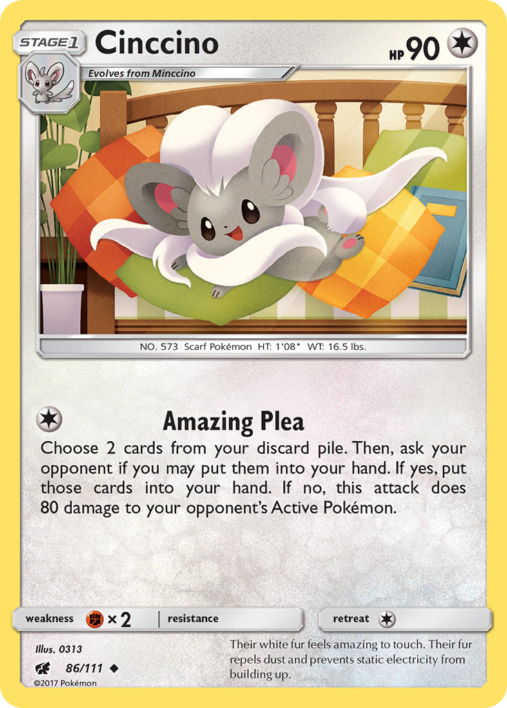 Cinccino (86/111) [Sun & Moon: Crimson Invasion] | Silver Goblin