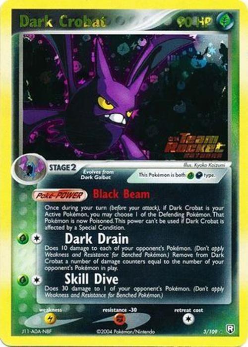 Dark Crobat (3/109) (Stamped) [EX: Team Rocket Returns] | Silver Goblin