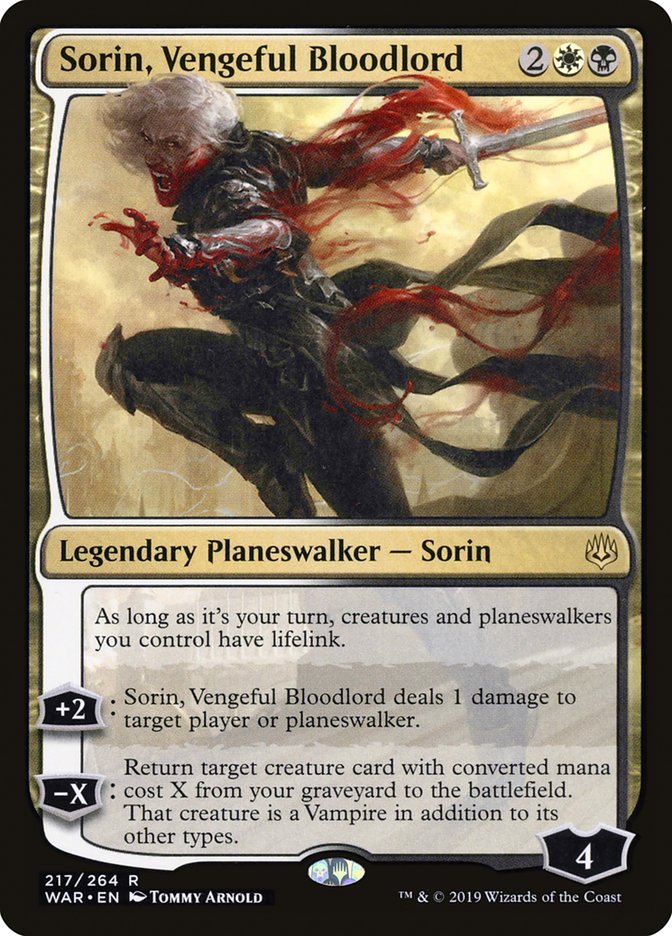 Sorin, Vengeful Bloodlord [War of the Spark] | Silver Goblin