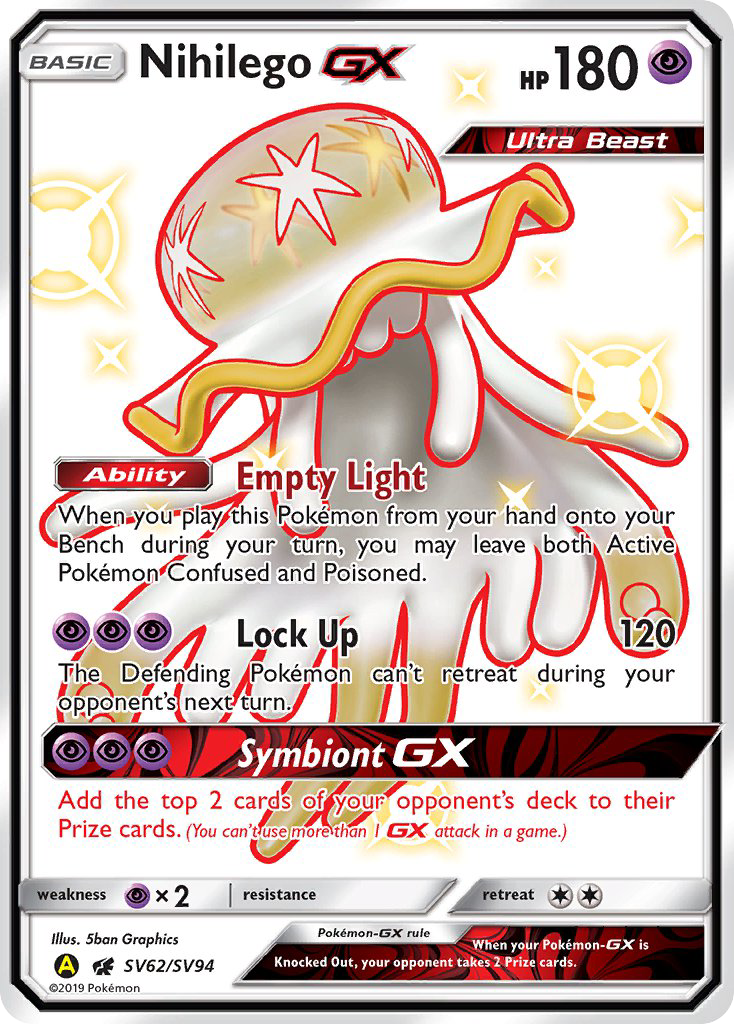 Nihilego GX (SV62/SV94) [Sun & Moon: Hidden Fates - Shiny Vault] | Silver Goblin