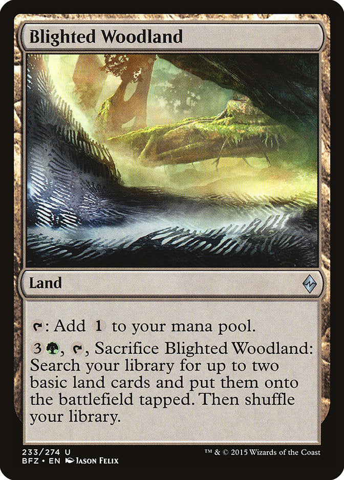 Blighted Woodland [Battle for Zendikar] | Silver Goblin