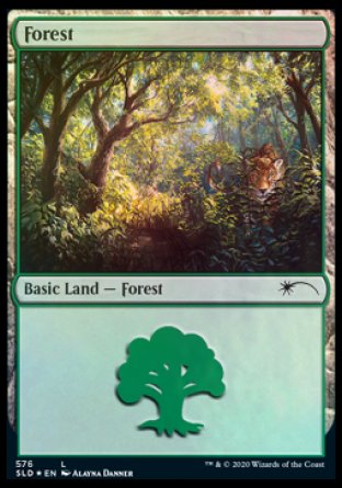 Forest (Cats) (576) [Secret Lair Drop Promos] | Silver Goblin