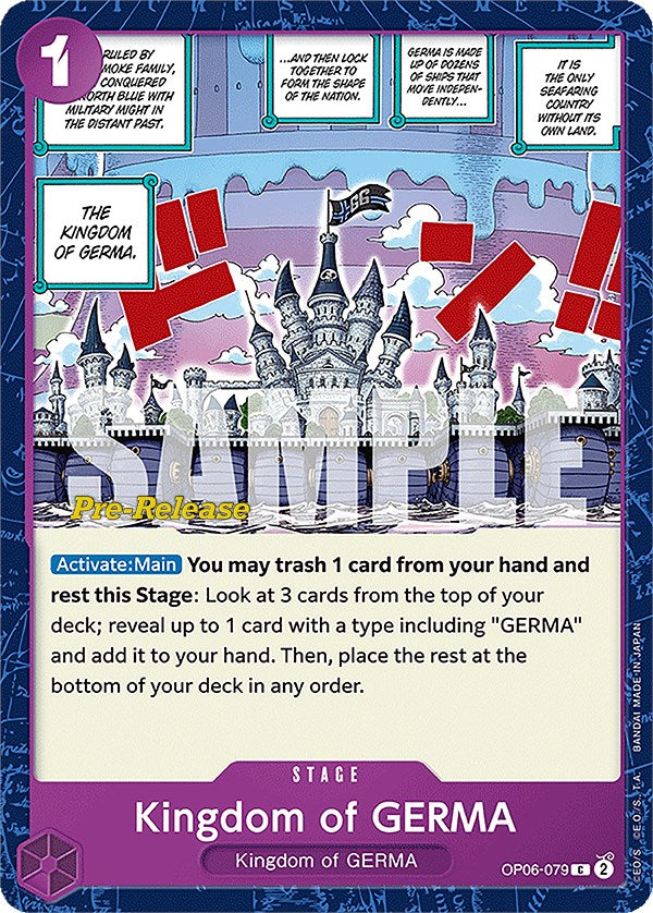 Kingdom of GERMA [Wings of the Captain Pre-Release Cards] | Silver Goblin