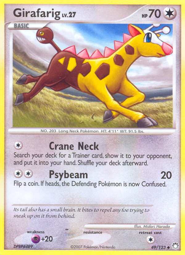 Girafarig (49/123) [Diamond & Pearl: Mysterious Treasures] | Silver Goblin