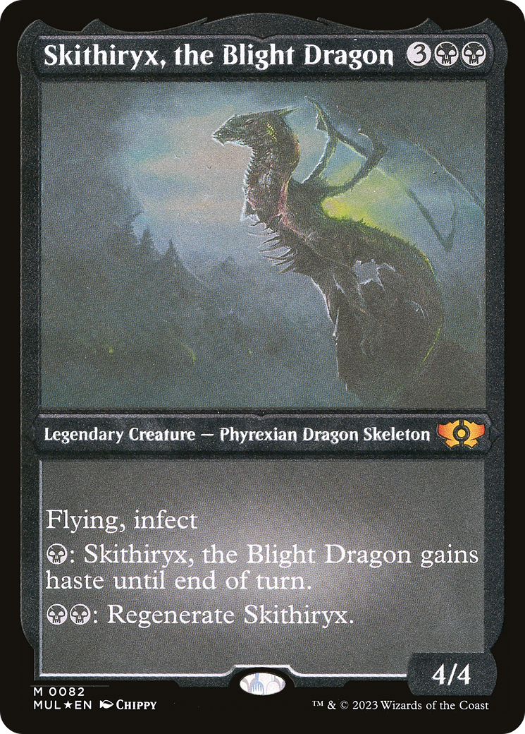 Skithiryx, the Blight Dragon (Foil Etched) [Multiverse Legends] | Silver Goblin