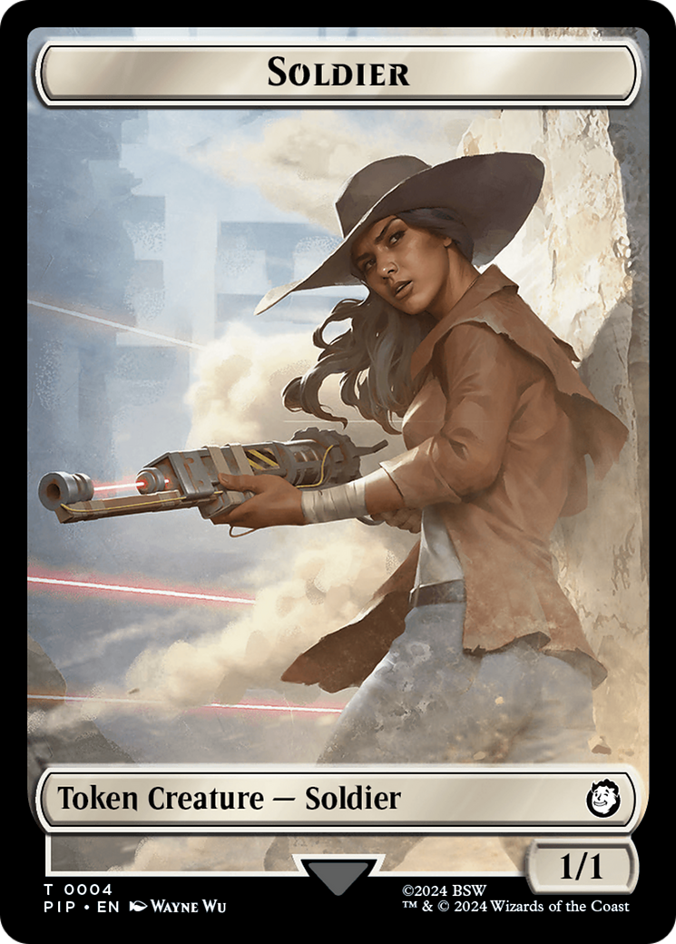Energy Reserve // Soldier (0004) Double-Sided Token [Fallout Tokens] | Silver Goblin
