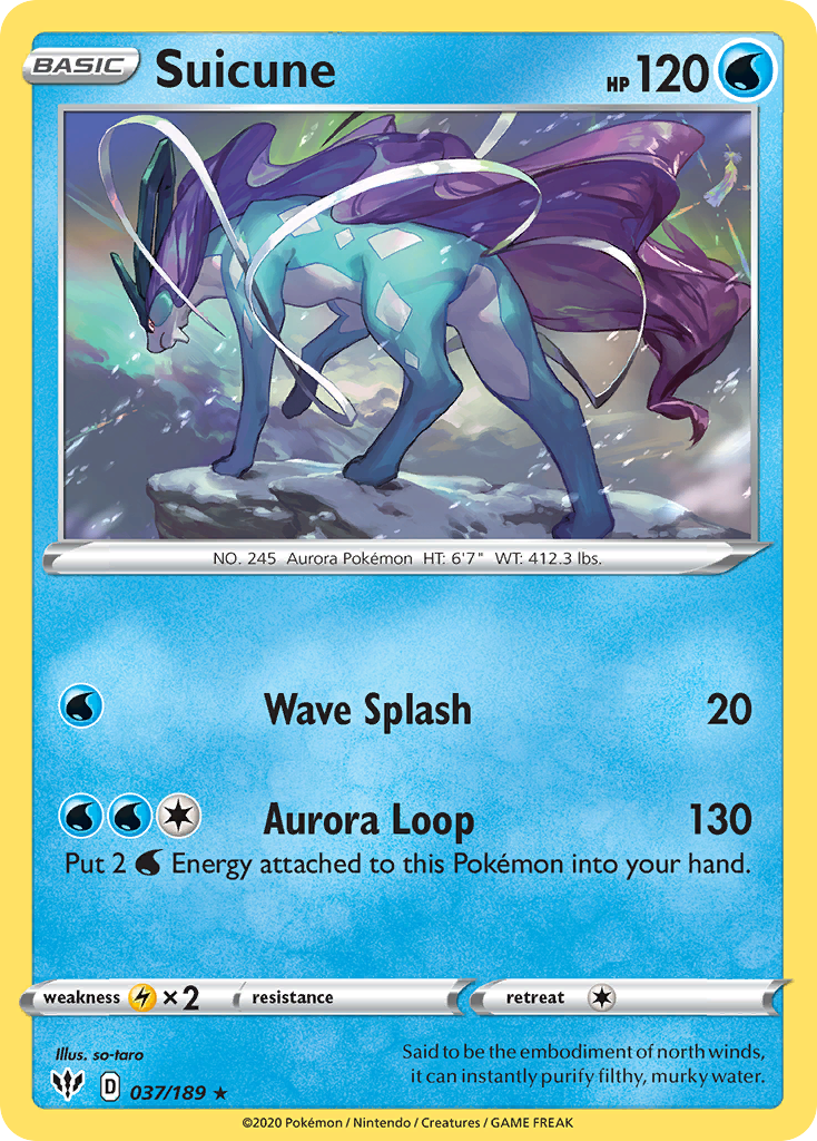 Suicune (037/189) [Sword & Shield: Darkness Ablaze] | Silver Goblin