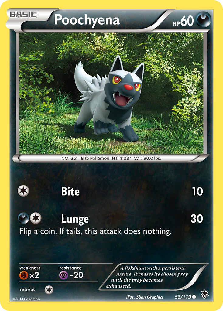 Poochyena (53/119) [XY: Phantom Forces] | Silver Goblin