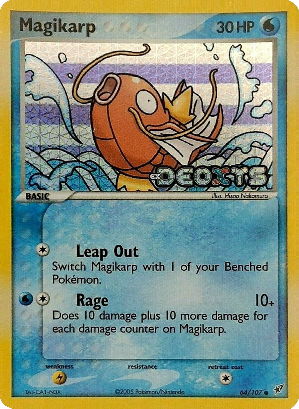 Magikarp (64/107) (Stamped) [EX: Deoxys] | Silver Goblin