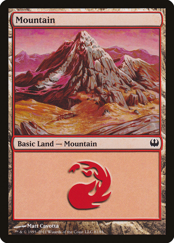 Mountain (81) [Duel Decks: Knights vs. Dragons] | Silver Goblin