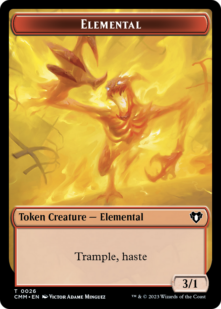 Elemental Token (26) [Commander Masters Tokens] | Silver Goblin