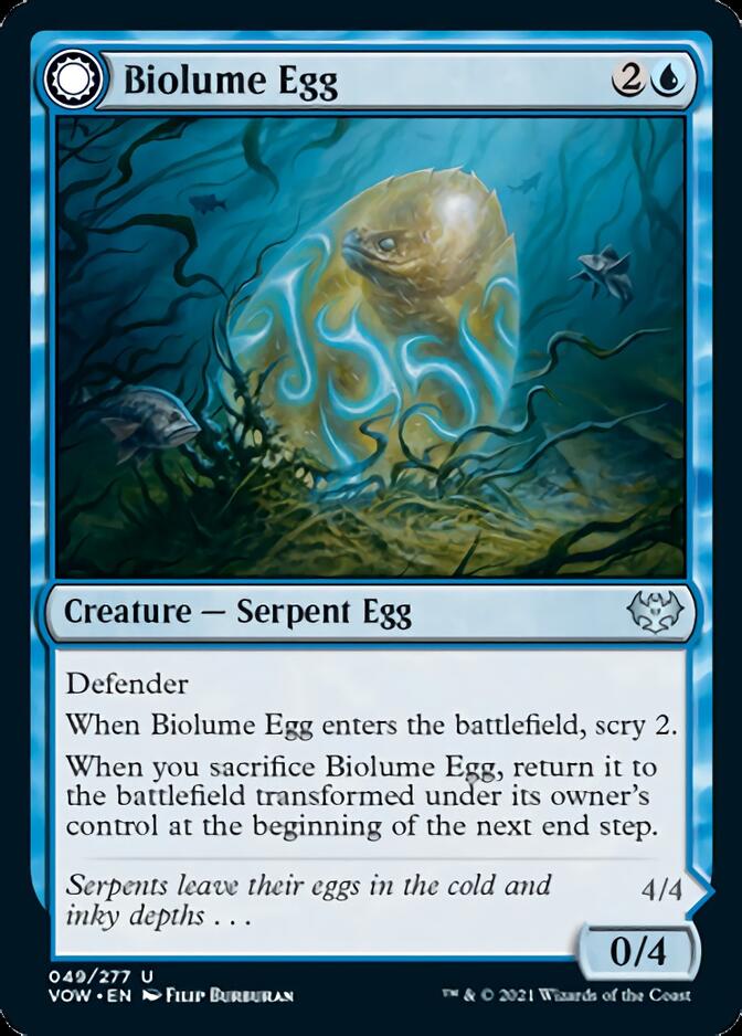 Biolume Egg // Biolume Serpent [Innistrad: Crimson Vow] | Silver Goblin