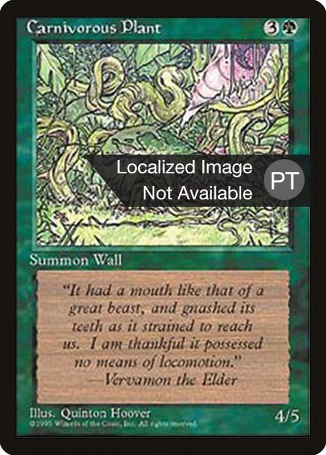 Carnivorous Plant [Fourth Edition (Foreign Black Border)] | Silver Goblin