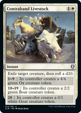 Contraband Livestock [Commander Legends: Battle for Baldur's Gate] | Silver Goblin