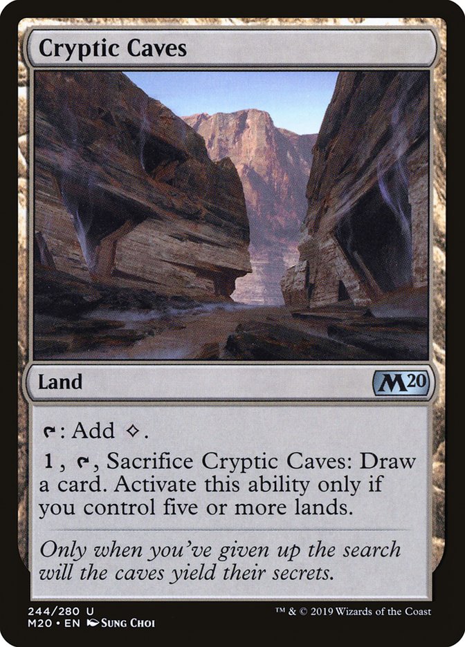 Cryptic Caves [Core Set 2020] | Silver Goblin