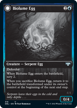 Biolume Egg // Biolume Serpent [Innistrad: Double Feature] | Silver Goblin