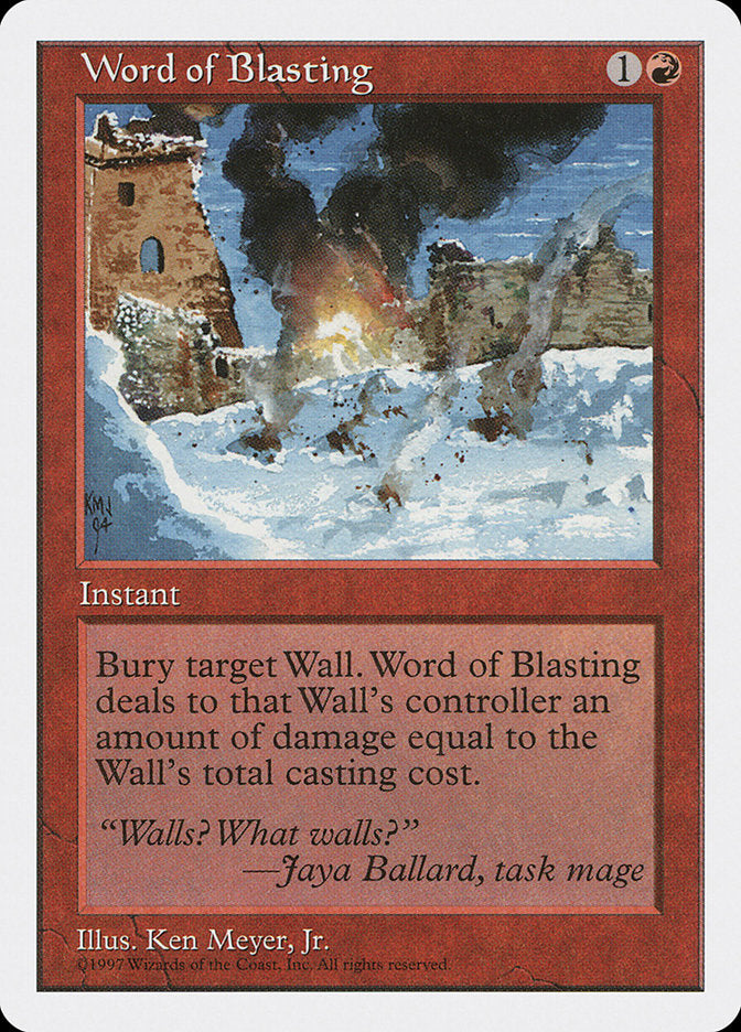 Word of Blasting [Fifth Edition] | Silver Goblin