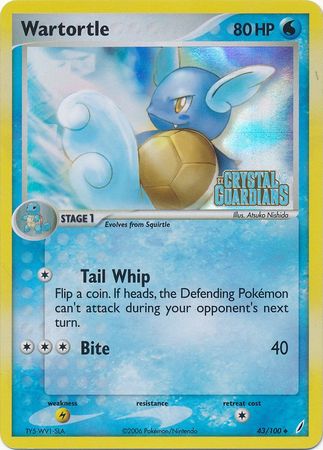 Wartortle (43/100) (Stamped) [EX: Crystal Guardians] | Silver Goblin