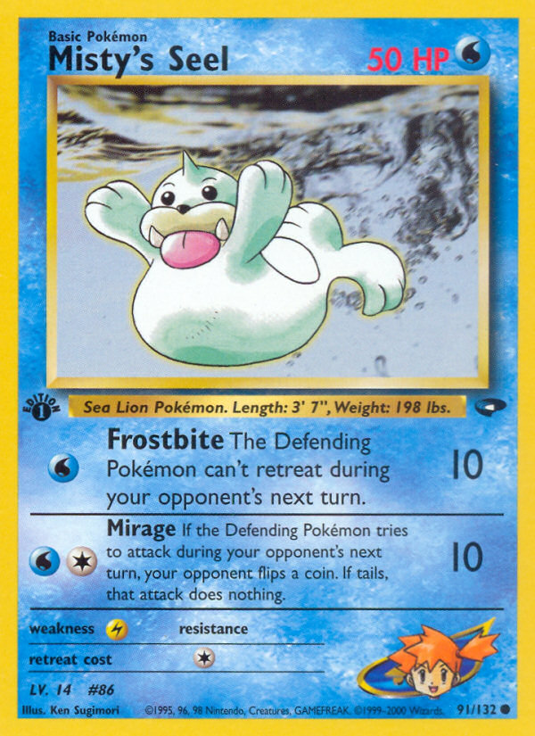 Misty's Seel (91/132) [Gym Challenge 1st Edition] | Silver Goblin