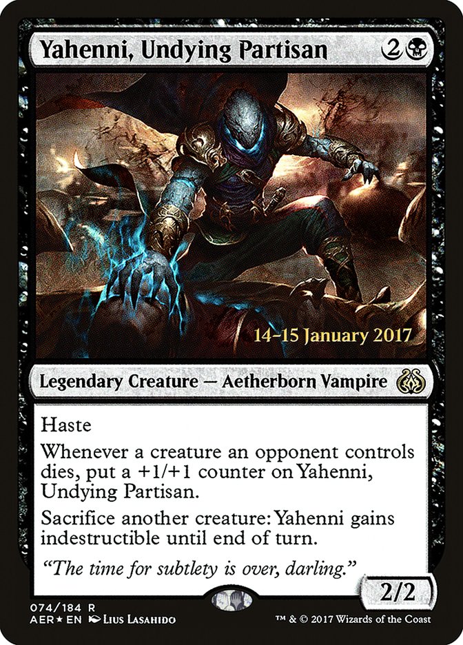 Yahenni, Undying Partisan [Aether Revolt Prerelease Promos] | Silver Goblin