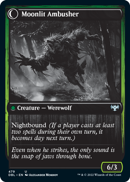 Oakshade Stalker // Moonlit Ambusher [Innistrad: Double Feature] | Silver Goblin