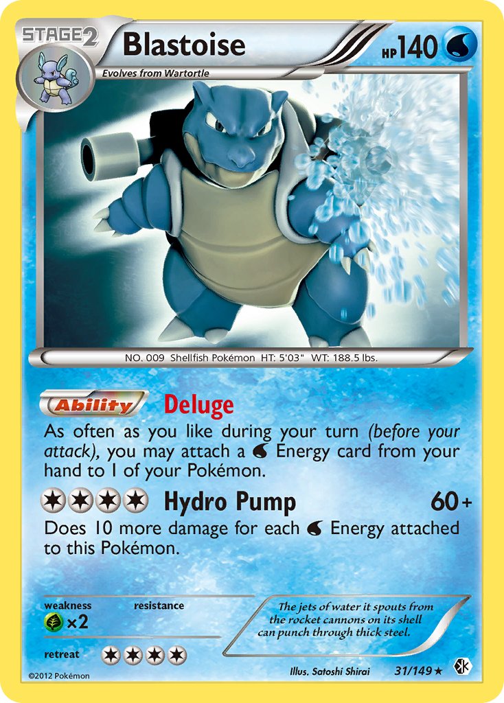 Blastoise (31/149) (Theme Deck Exclusive) [Black & White: Boundaries Crossed] | Silver Goblin