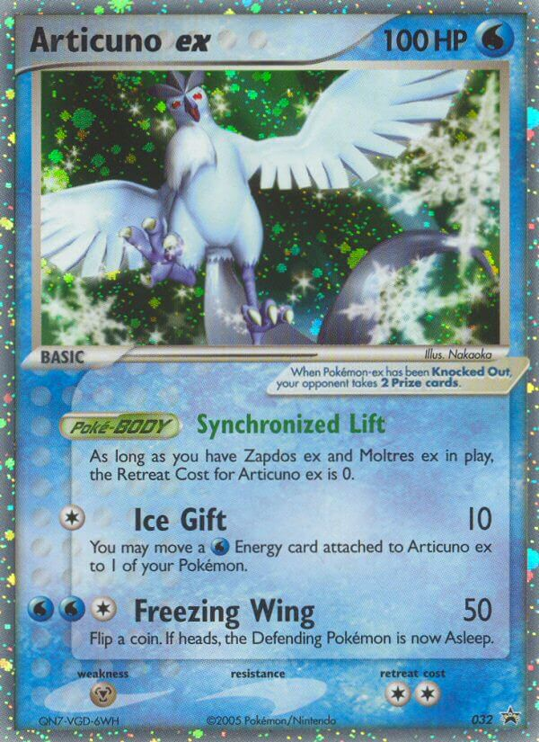 Articuno ex (032) [Nintendo: Black Star Promos] | Silver Goblin