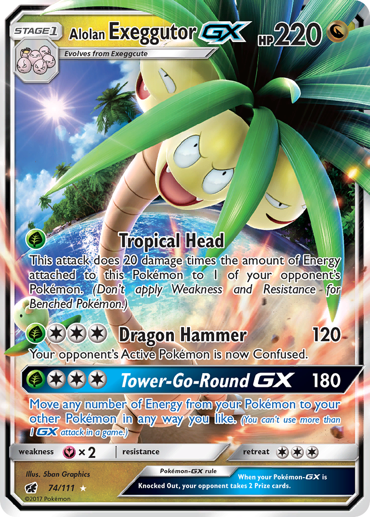 Alolan Exeggutor GX (74/111) [Sun & Moon: Crimson Invasion] | Silver Goblin