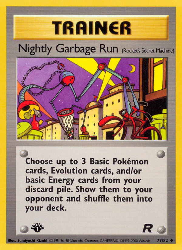 Nightly Garbage Run (77/82) [Team Rocket 1st Edition] | Silver Goblin