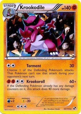 Krookodile (65/114) (Cracked Ice Holo) [Black & White: Base Set] | Silver Goblin