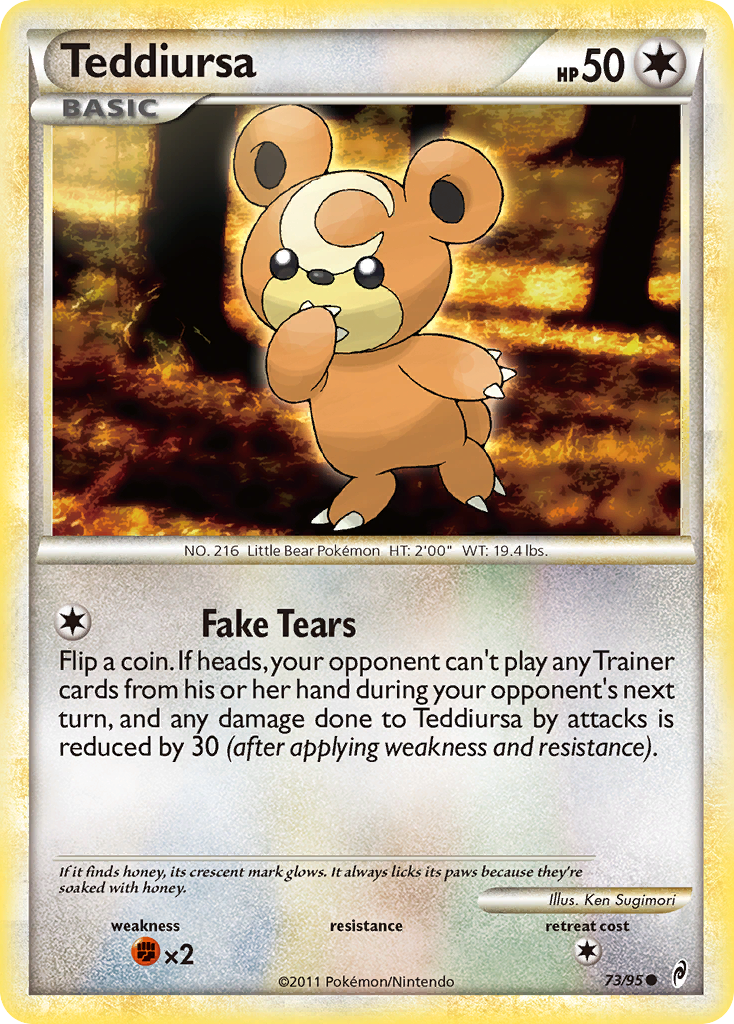 Teddiursa (73/95) [HeartGold & SoulSilver: Call of Legends] | Silver Goblin