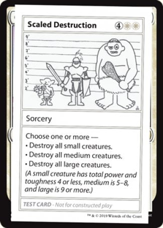 Scaled Destruction (2021 Edition) [Mystery Booster Playtest Cards] | Silver Goblin