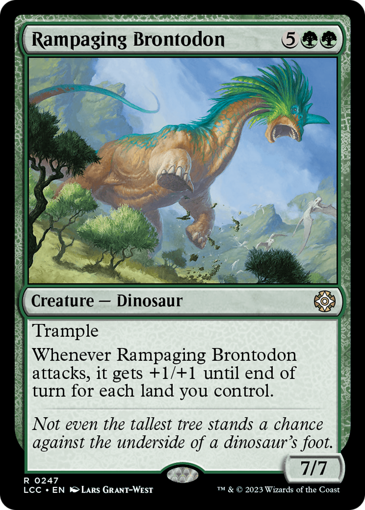 Rampaging Brontodon [The Lost Caverns of Ixalan Commander] | Silver Goblin