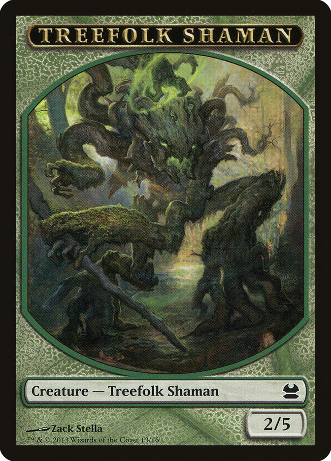 Treefolk Shaman Token [Modern Masters Tokens] | Silver Goblin