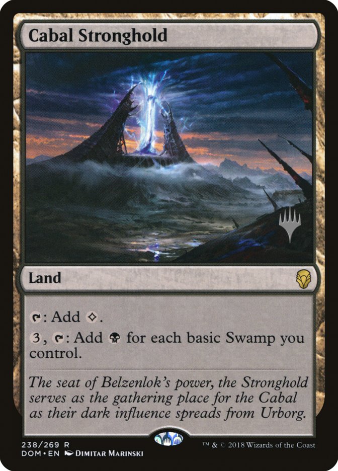 Cabal Stronghold (Promo Pack) [Dominaria Promos] | Silver Goblin
