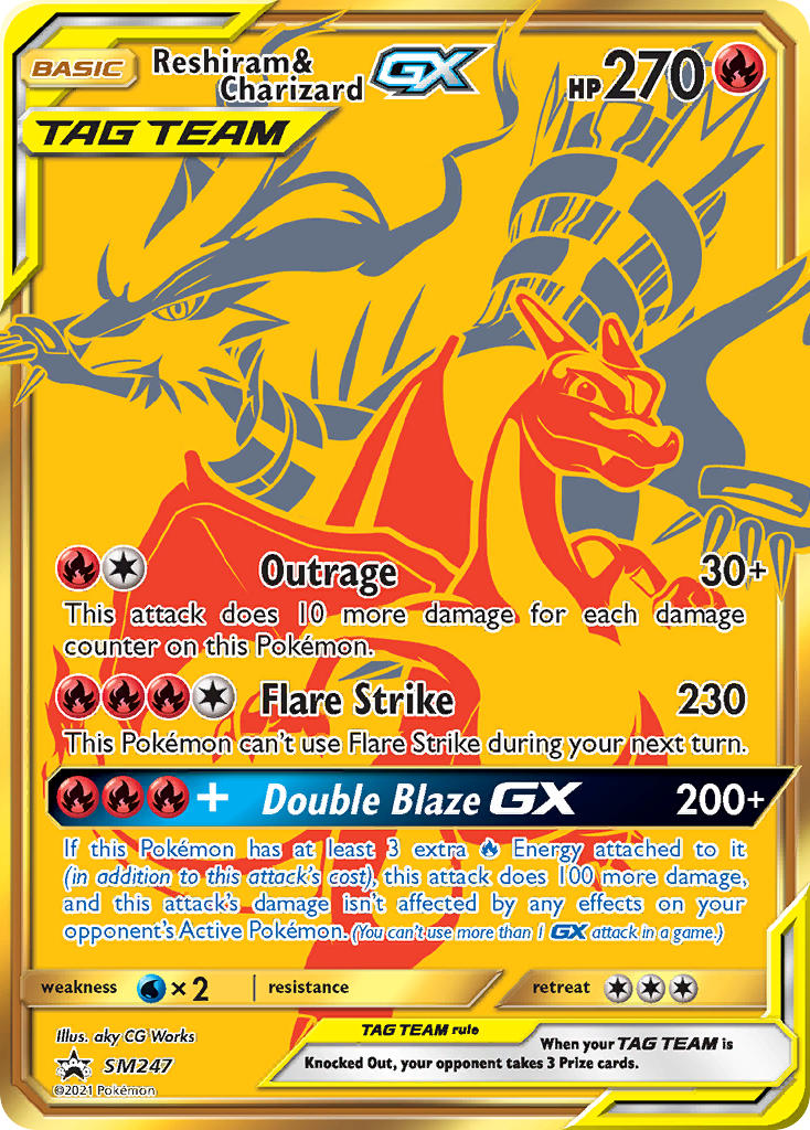 Reshiram & Charizard GX (SM247) [Sun & Moon: Black Star Promos] | Silver Goblin