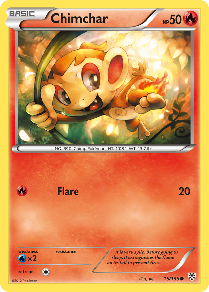 Chimchar (15/135) [Black & White: Plasma Storm] | Silver Goblin