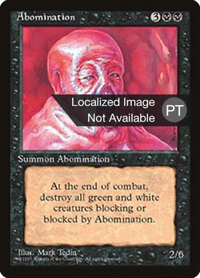 Abomination [Fourth Edition (Foreign Black Border)] | Silver Goblin