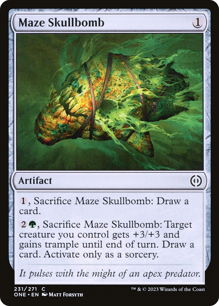 Maze Skullbomb [Phyrexia: All Will Be One] | Silver Goblin