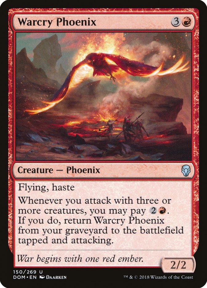 Warcry Phoenix [Dominaria] | Silver Goblin