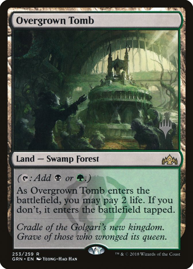 Overgrown Tomb (Promo Pack) [Guilds of Ravnica Promos] | Silver Goblin