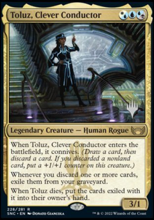 Toluz, Clever Conductor (Promo Pack) [Streets of New Capenna Promos] | Silver Goblin