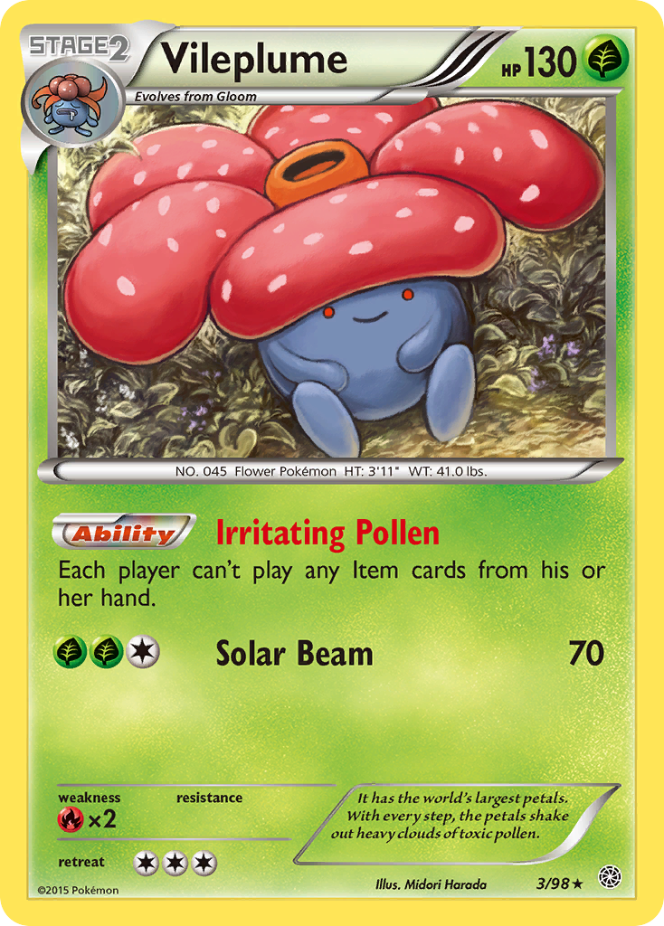 Vileplume (3/98) [XY: Ancient Origins] | Silver Goblin