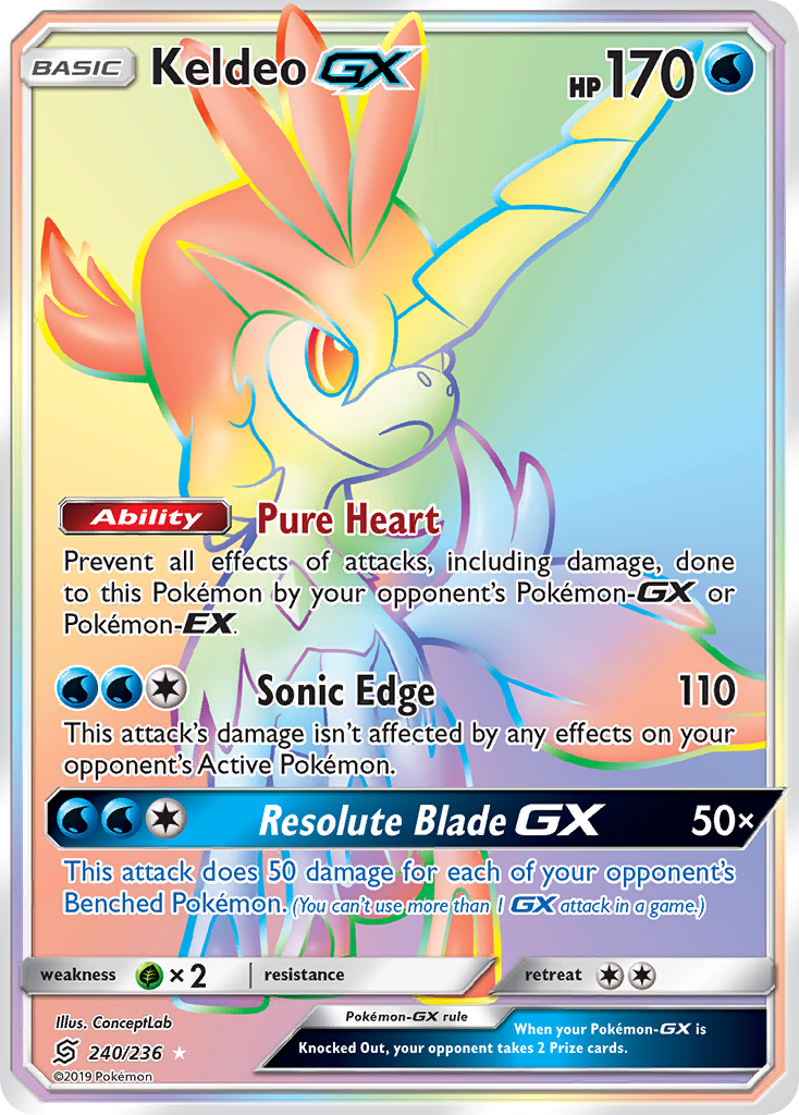 Keldeo GX (240/236) [Sun & Moon: Unified Minds] | Silver Goblin