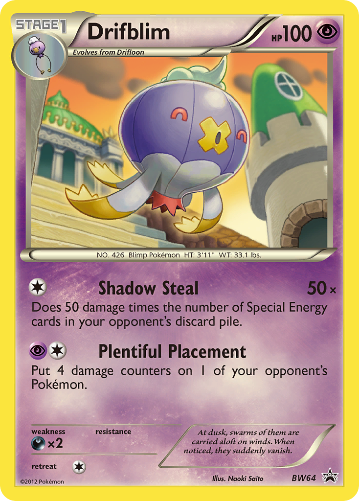 Drifblim (BW64) [Black & White: Black Star Promos] | Silver Goblin