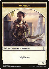 Warrior // Labyrinth Guardian Double-Sided Token [Amonkhet Tokens] | Silver Goblin